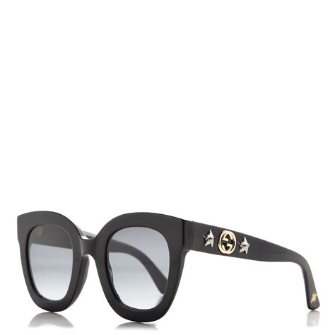 gucci black sunglasses with stars